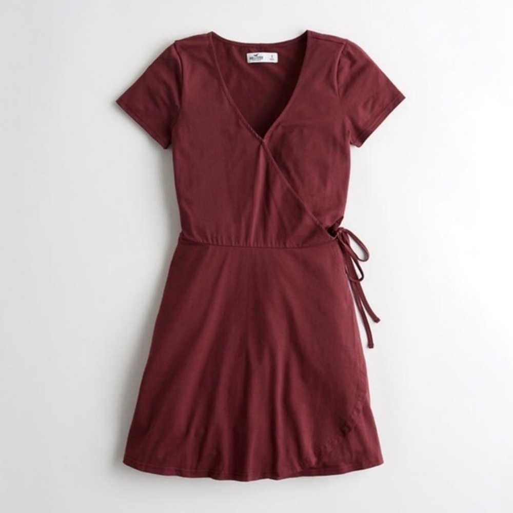 Maroon Hollister Wrap Dress